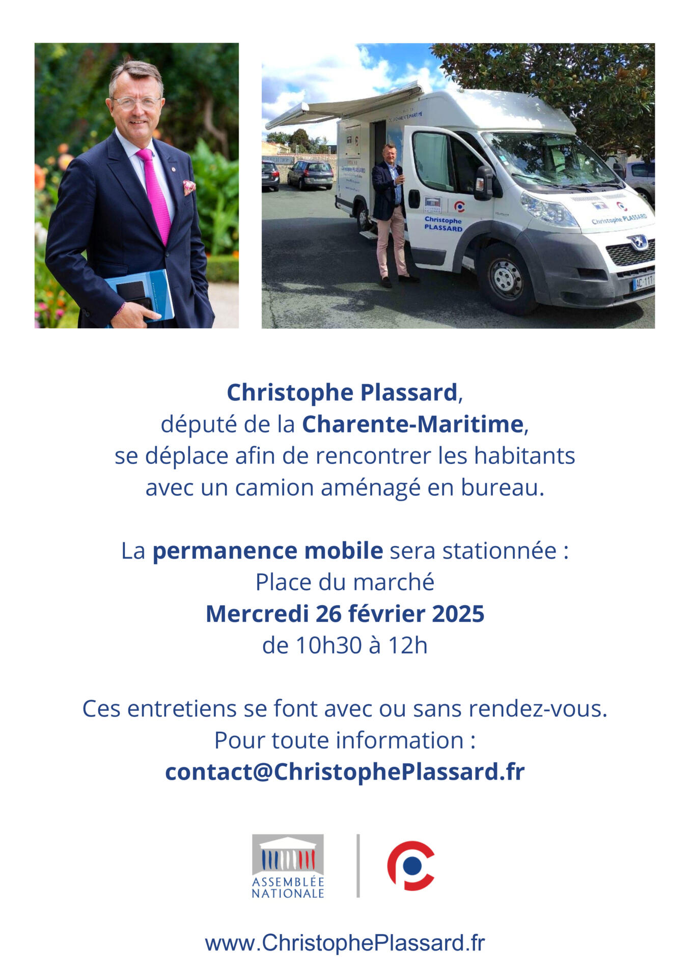 Permanence mobile du député Christophe PLASSARD